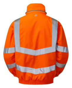 Pulsar PR496 Hi Vis Orange Padded Bomber Jacket - Rear