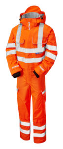 Pulsar PR505 Hi Vis Orange Coverall - Front