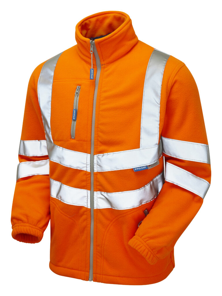 PULSAR HV Orange Interactive Fleece Jacket - Front Angle