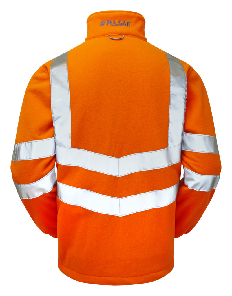 PULSAR HV Orange Interactive Fleece Jacket - Rear