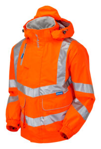 PULSAR® HV Orange Mesh Lined Bomber Jacket - Front angle