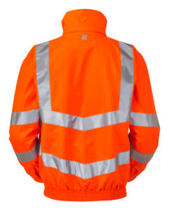 PULSAR® HV Orange Mesh Lined Bomber Jacket - Rear