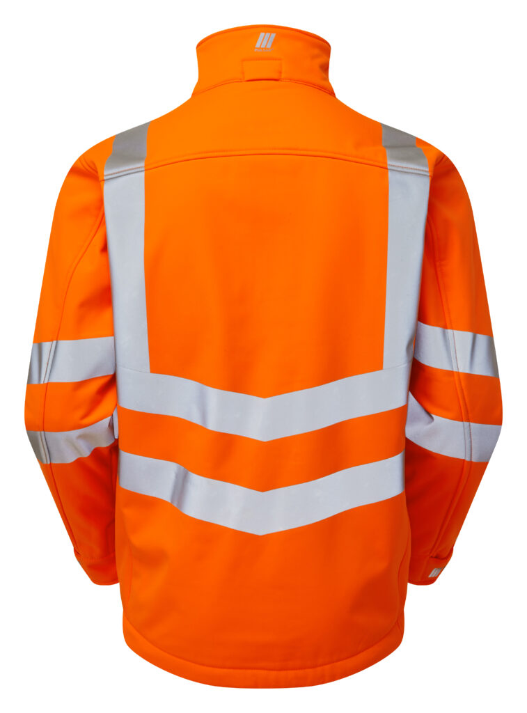 PULSAR® HV Orange Interactive Softshell Jacket - Rear