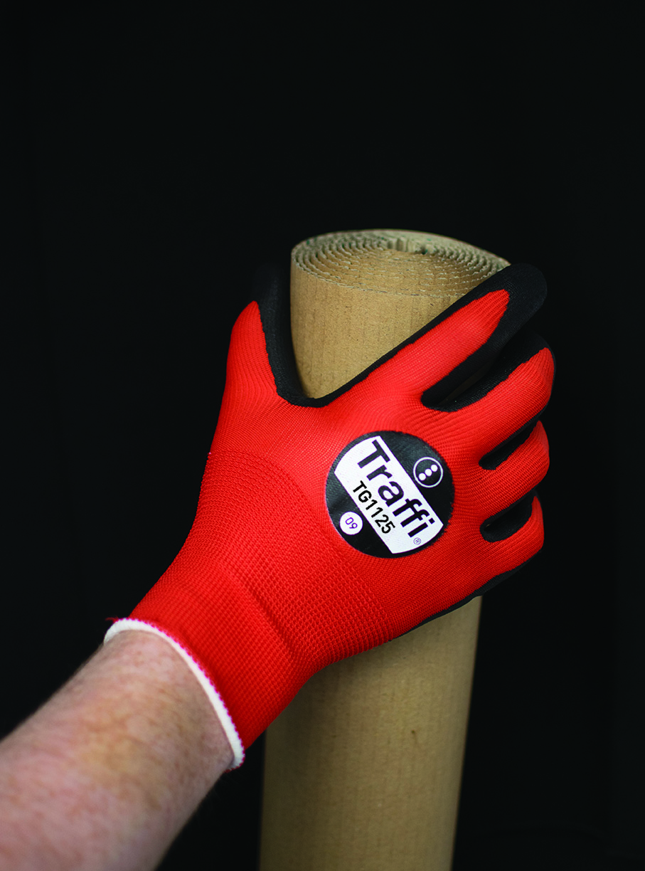 Traffi TG1125 Lightweight Nitrile Foam Cut Level 1 Safety Glove