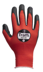 Traffi TG1125 Lightweight Nitrile Foam Cut Level 1 Safety Glove