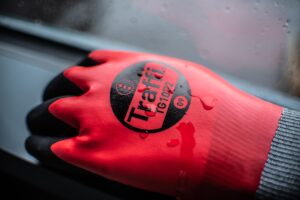 Traffi TG1850 DOUBLE DIPPED Cut Level A Safety Glove Close up