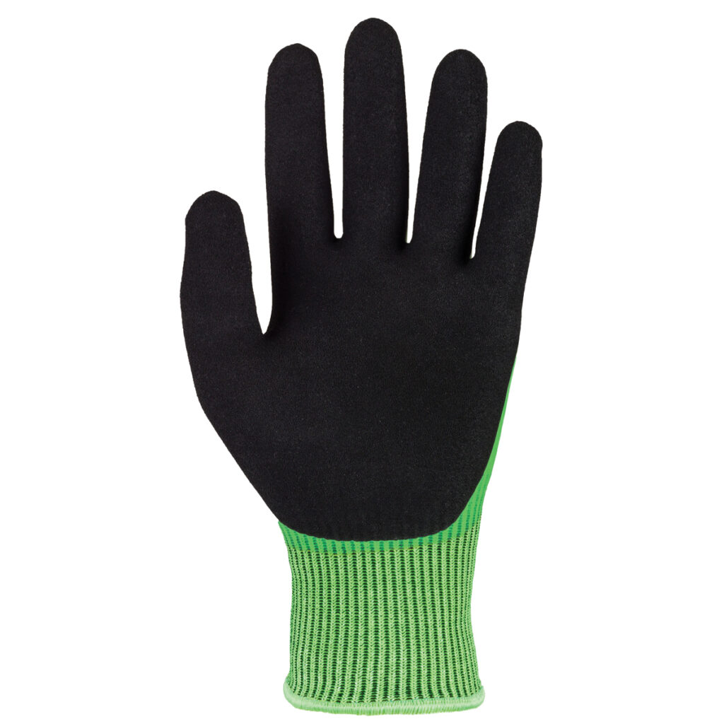 Traffi TG5060 WATERPROOF NITRILE Cut Level C Safety Glove Palm