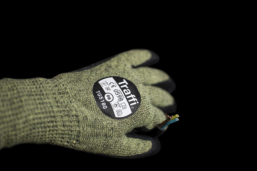 Traffi TG5180 ARC FLASH Cut Level D Safety Glove