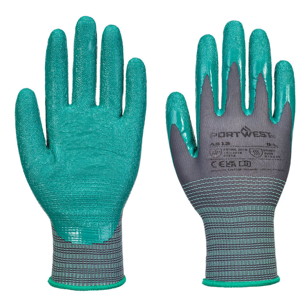 Portwest A313 Grip 15 Nitrile Crinkle Glove - Pack of 12 - Palm