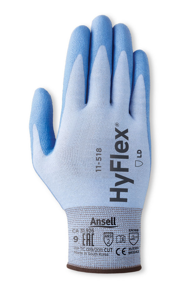 Ansell HyFlex 11-518 Ultralight Cut Resistant Safety Gloves