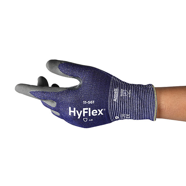 Ansell HyFlex 11-561 Abrasion Resistant Nitrile Safety Gloves - Pack of 12