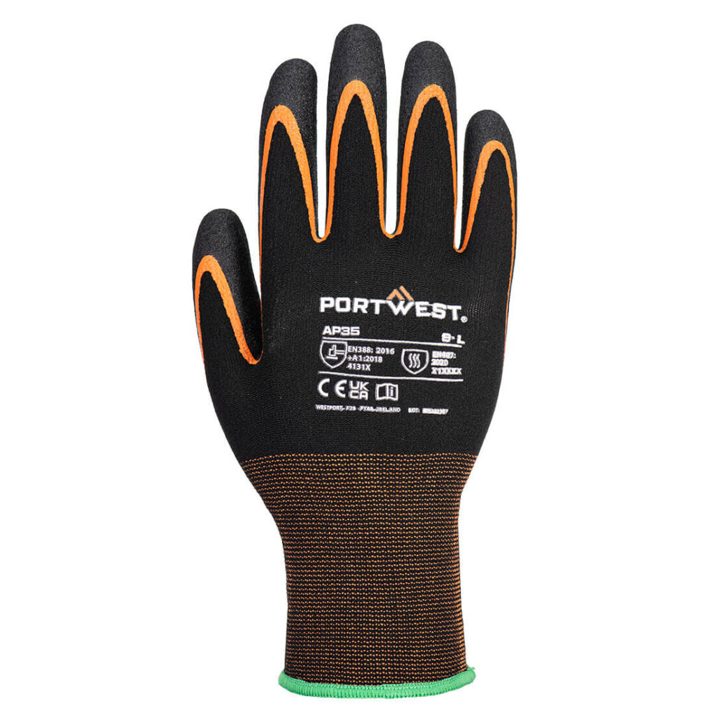 Portwest AP35 Grip 15 Nitrile Double Palm Glove