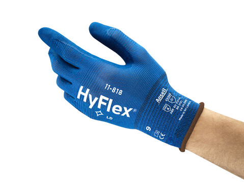 Ansell HyFlex 11-818 Lightweight Abrasion Resistant Safety Gloves