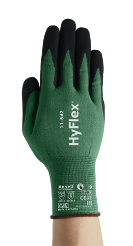 Ansell HyFlex 11-842 Sustainable Multi-Purpose Safety Gloves - Pack of 12