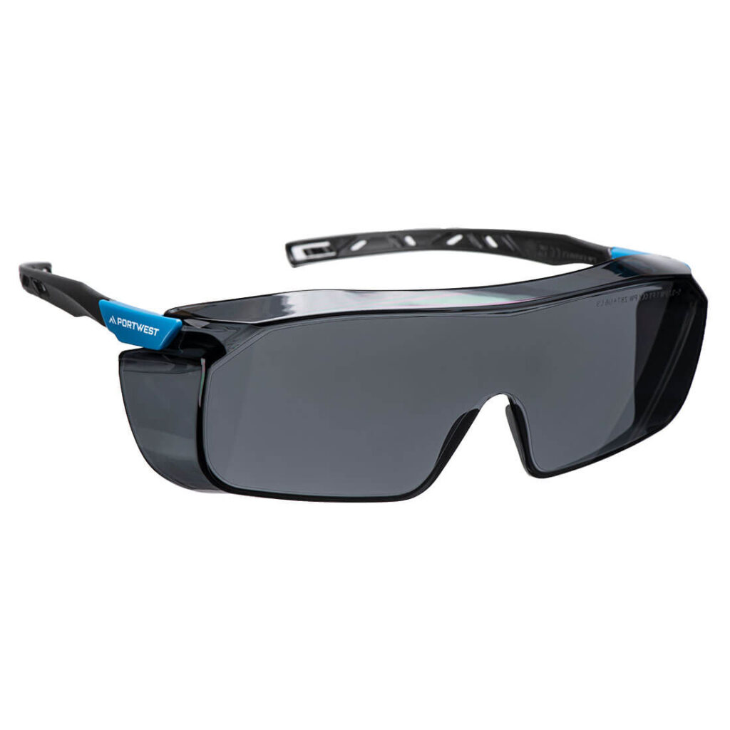 Portwest PS31 Top OTG Safety Glasses - Smoke