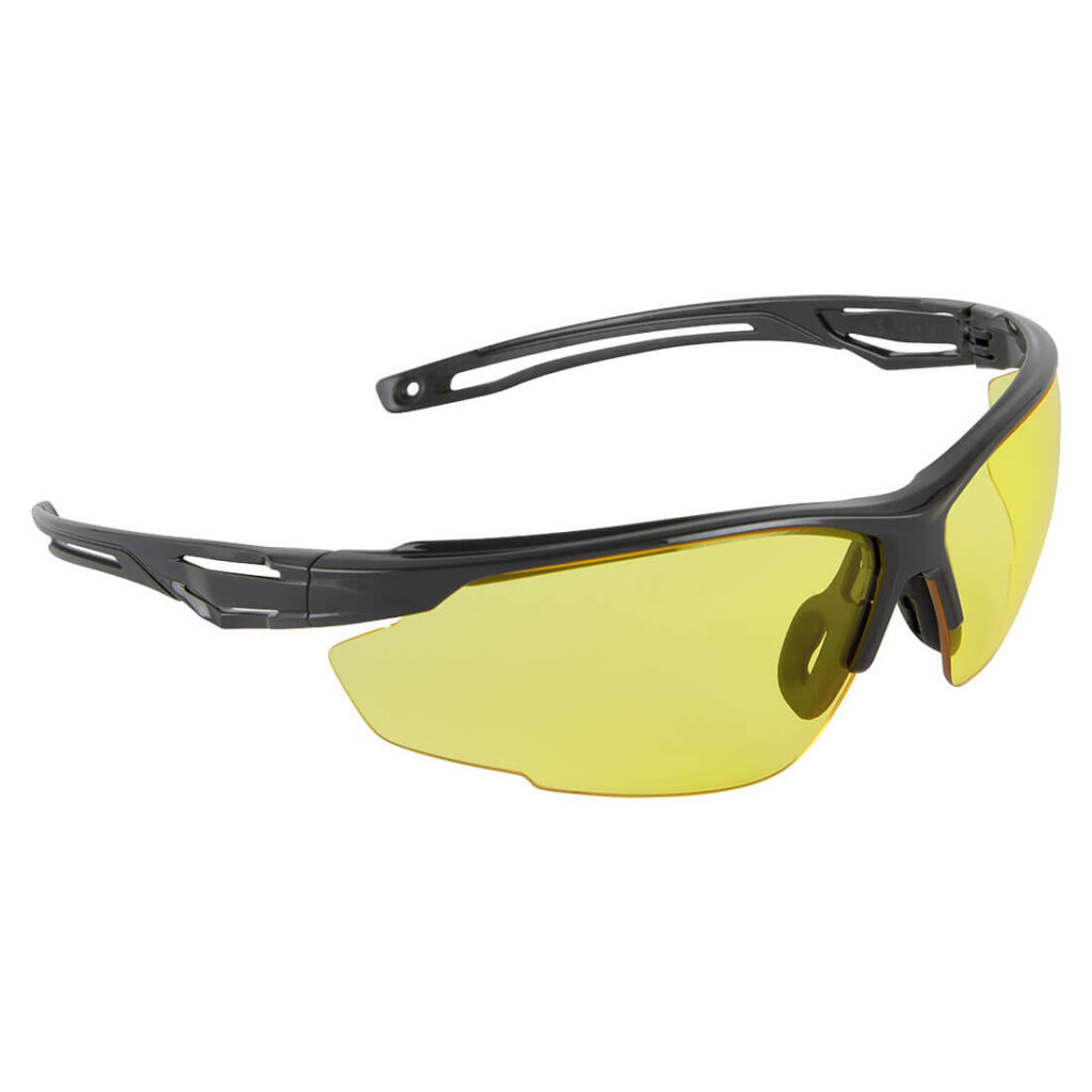 Portwest PS36 Anthracite Safety Glasses - Amber