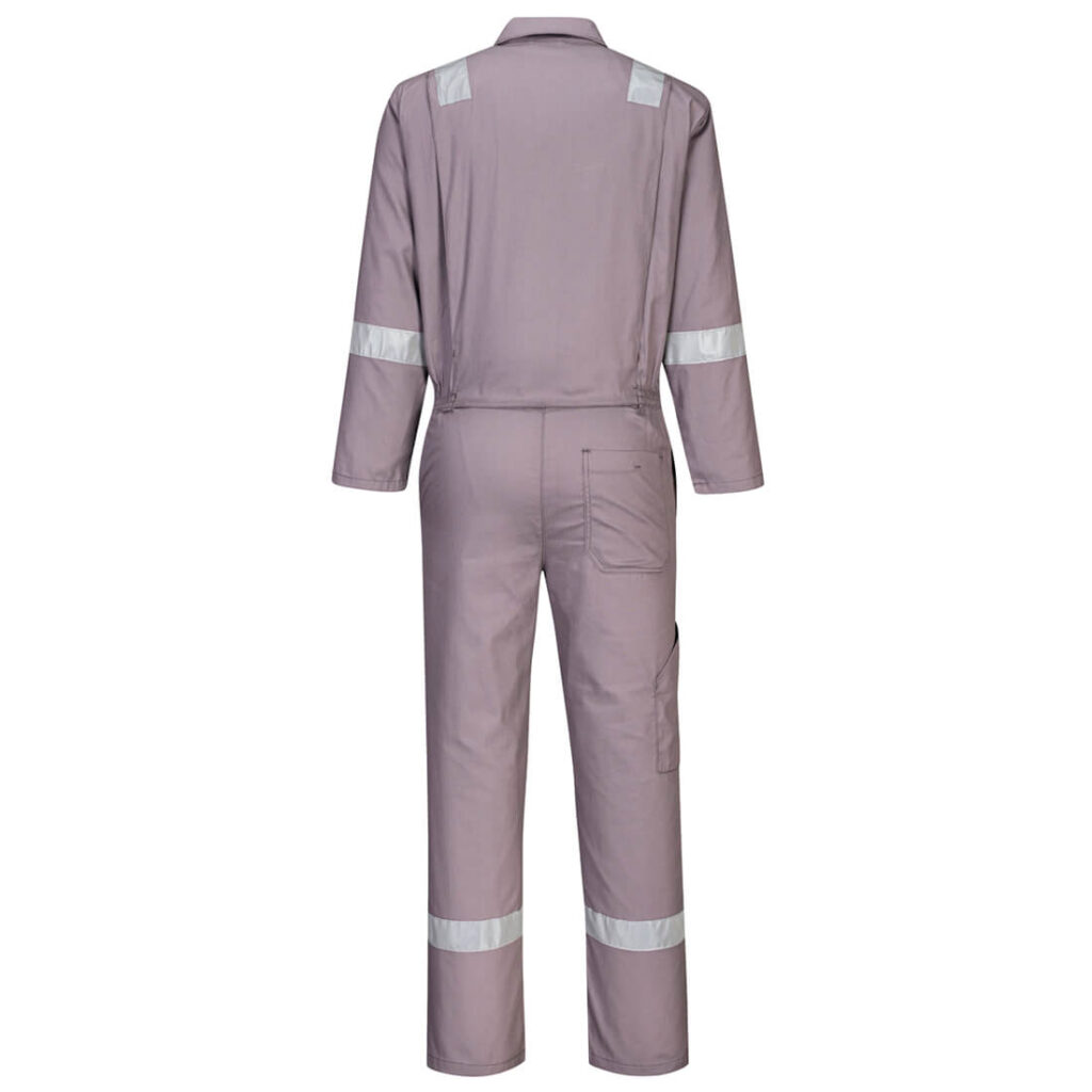 Portwest C814 Iona Cotton Coverall - Grey - Rear