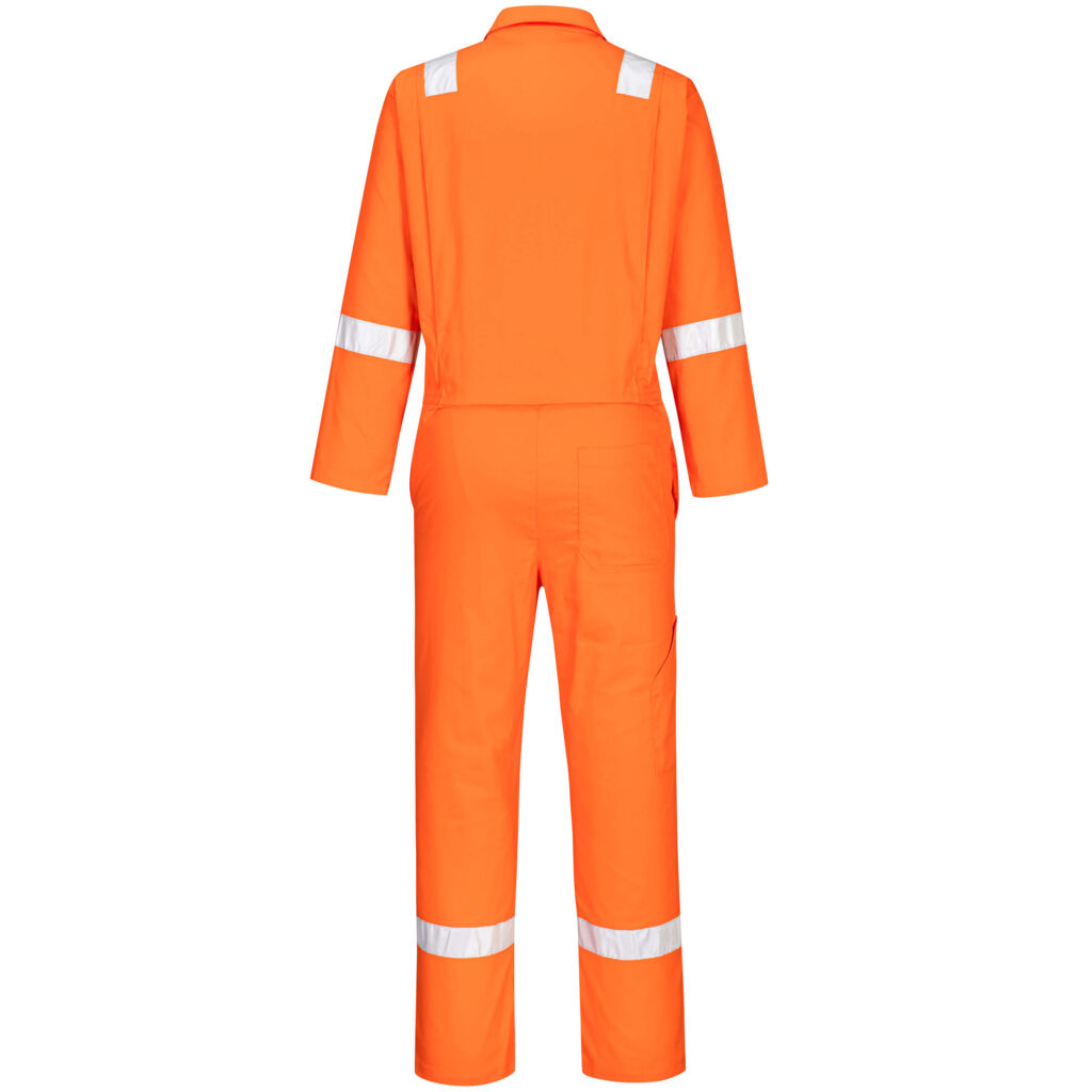 Portwest C814 Iona Cotton Coverall - Orange - Rear