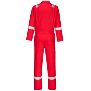 Portwest C814 Iona Cotton Coverall - Red - Rear