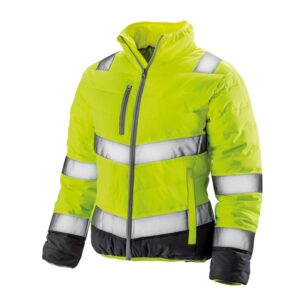 R325F Result Safe-Guard Soft Padded Safety Jacket - Womens Work Jacket - Yellow - Front