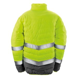 R325M Result Safe-Guard Soft Padded Safety Jacket - Yellow - Rear