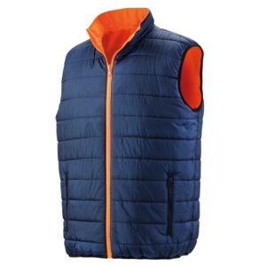 R332X Result Safe Guard Reversible Soft Padded Safety Gilet - Navy Inner - Front