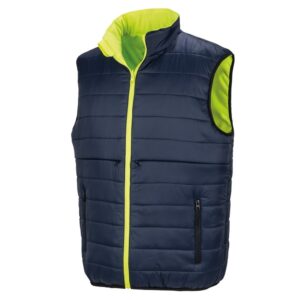 R332X Result Safe Guard Reversible Soft Padded Safety Gilet - Navy Inner - Front