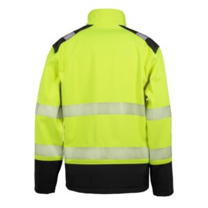 R476X Result Work-Guard Printable Ripstop Safety Softshell - Yellow - Rear