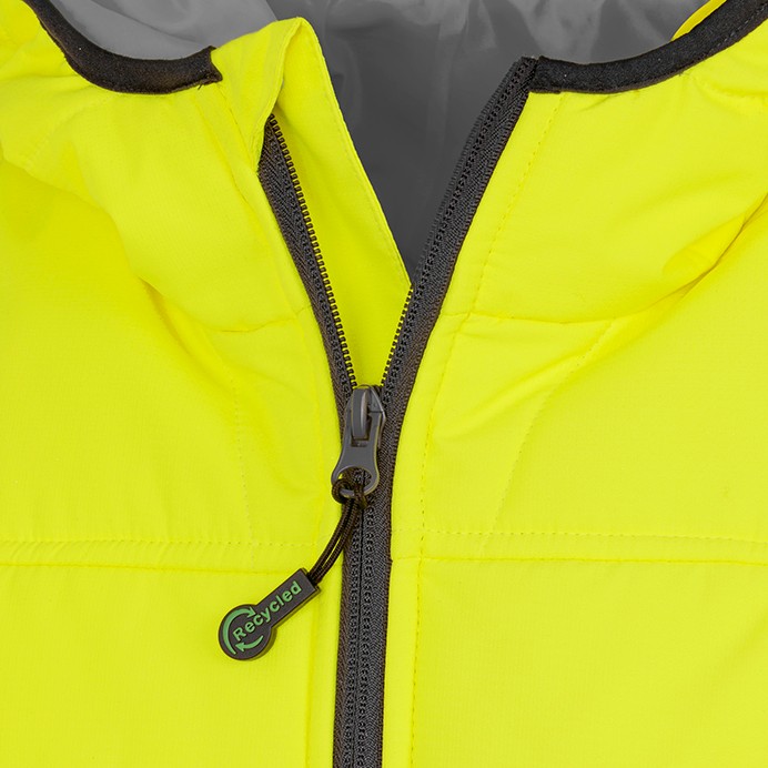 R500X Result Genuine Recycled Safe-Guard Ripstop Padded Safety Jacket - Close up