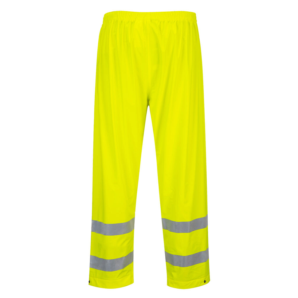 Portwest S493 Sealtex Ultra Hi-Vis Rain Trousers - Yellow - Rear