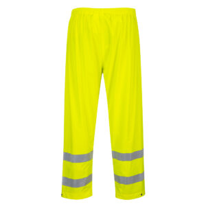 Portwest S493 Sealtex Ultra Hi-Vis Rain Trousers - Yellow - Rear