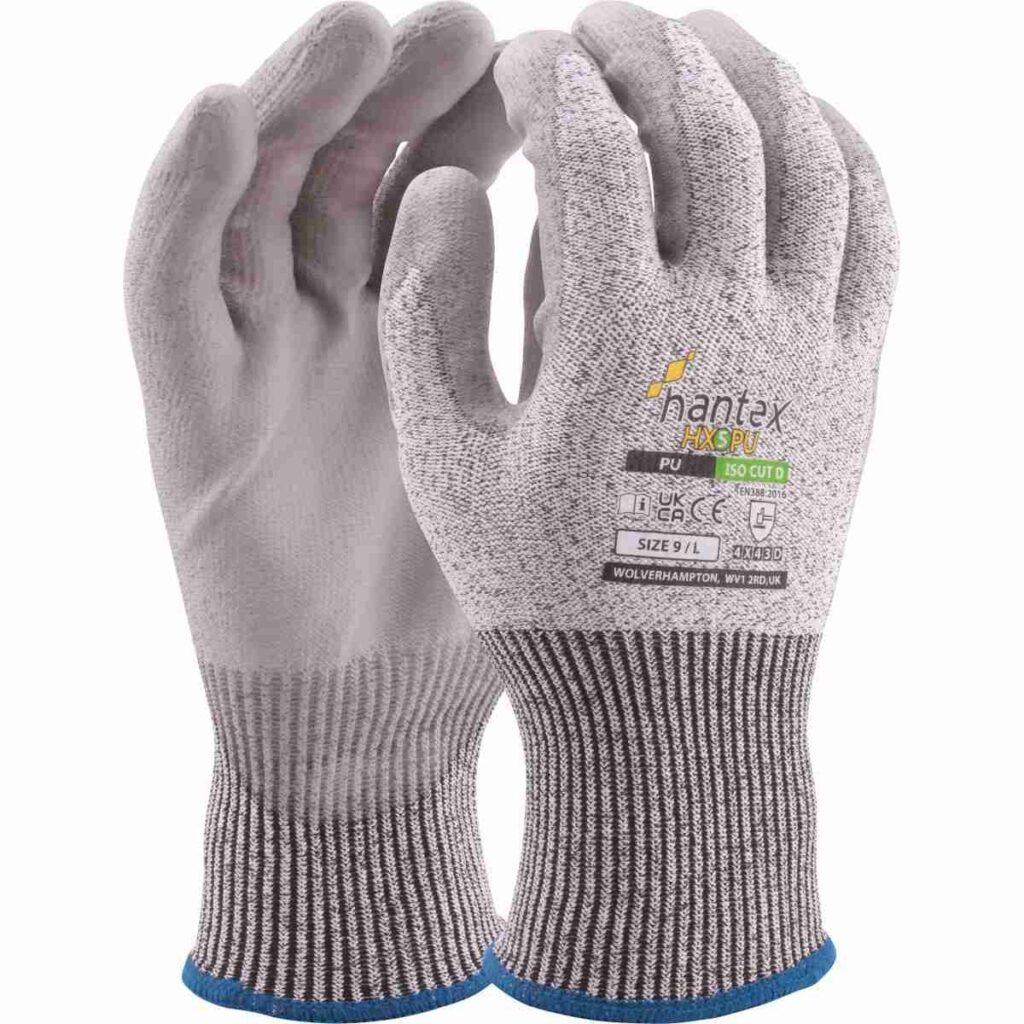 Aquatek Dual Coated Latex Blue Safety Gloves