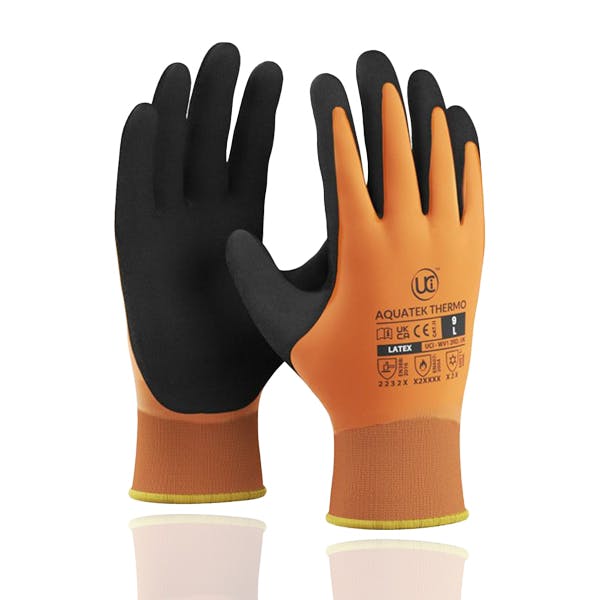 Aquatek-Thermo Thermal Dual Coated Latex Safety Gloves