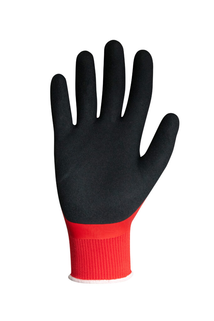 Traffi TG1895 WATERPROOF LATEX/NITRILE Cut Level A Safety Glove - Palm